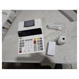 CATIGA 12 Digit Thermal Printing Calculator with Tape Print Out, Ink-Free Adding Machine, 5X Faster Quite at 8.0 LPS, Extra Large Fluorescent Display, Tax Calculation with Clock and Calendar, SP-2401