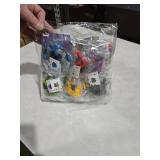 24 Packs Train Building Blocks with Valentines Gift Cards, 6 in 1 Train Building Blocks Sets for Boys Girls Goodie Bags Carnival Prizes Birthday Supplies, Classroom Exchange Prize, Valentine Party