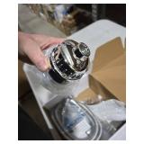 NearMoon Filtered Shower Head, High Pressure 8" Square, 5 settings Handheld Rain Shower Filter Combo with Self-adhesive Holder/1.5M Hose -1 Replaceable Filter Cartridge (Chrome Finish)