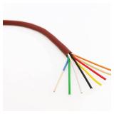 Cableague Thermostat Wire 18/8 18 Gauge 8 Conductor ETL 18-8 50 Feet Brown (18-8 Brown, 50Feet)