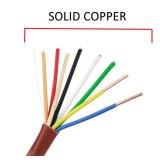 Cableague Thermostat Wire 18/8 18 Gauge 8 Conductor ETL 18-8 50 Feet Brown (18-8 Brown, 50Feet)