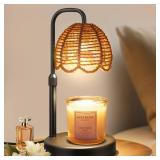 Nacial Candle Warmer Lamp with Timer Dimmable, Valentines Day Gifts for Her Women Wife Mom Girlfriend Birthday Gifts House Warming Home Decor, Boho Electric Candle Wax Warmer Lamp-Sleek Metal Base