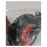 Houseables 8 Inch Caster Wheels, Swivel Wheels, Rubber Casters, Large, for Cart, Heavy Duty, Outdoor, Off Road, Offroad, All Terrain, Flat Free Tire, No Flat, Industrial, Castor, Dolly, Utility Cart