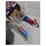 ArtCreativity 7.5 Inch Light Up Magic Ball Toy Wands for Kids, Set of 2, Flashing LED Wands for Boys and Girls, Thrilling Spinning Light Show, Batteries Included, Fun Gift or Birthday Party Favor