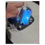 eXtremeRate Chameleon Faceplate Backplate Handles for NS Switch Pro Controller, Purple Blue DIY Replacement Grip Housing Shell Cover for NS Switch Pro - Controller NOT Included