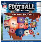 MasterPieces Sports Puzzle - All Teams 500 Piece Jigsaw Puzzle for Adults - NFL League Map Puzzle - 24\"x18\"