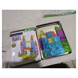 Magna-Tiles microMAGS Travel Set Deluxe 55-Piece Magnetic Construction Set, The Original Magnetic Building Brand