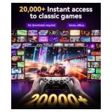 2025 Retro Gaming Console Pro 4K HDMI with 20,000+ Built-in Classic Video Games, Retro Game Stick with 23 Emulators Plug & Play TV Video Gaming Stick with 64GB Memory