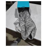 Topblan Weighted Lap Blanket 7lbs for Adults, Small Weighted Blanket Throw for Napping, Relaxation, Calming and Travel, Skin Friendly & Machine Washable for All-Season Sleeping, Grey 24x29 inches