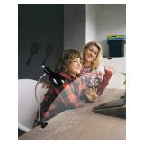 Desk lamp Eye-Caring Table Lamps, 360Â°Rotation Gooseneck Clip on Lamp Reading Light Portable Reading Book Light Clamp Study Desk Lamps for Bedroom and Office Home Lighting (Black)