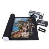 Becko US Puzzle Mat Roll Up with Drawstring Storage Bag, Felt Rollup Mat for Easy Transport & Storage, Portable Puzzle Board Puzzles Saver Keeper for Jigsaw Puzzles Up to 1500 Pieces