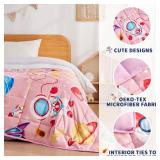 anfie Weighted Blanket Kids(36\"x48\" 5lbs) Weighted Blanket Cooling Blanket for Sleeping,Throw Size Breathable Blanket with Premium Glass Bead(Pink Aerospace)