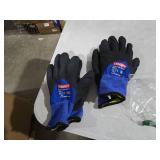 LOCCEF 2 Pairs Winter Work Gloves for Men and Women, Freezer Gloves for Work Below Zero, Thermal Insulated, Super Grip (Blue, 11/XXL)