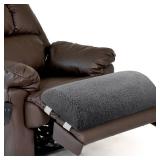 Wesiti Recliner Foot Pillow Cushion High Resilience Sherpa Memory Foam Bolster Sleeping Rest Multipurpose Half Roll Leg Pillow Suitable for Bed Chair Sofa Headrest Back Lumbar Leg Support(Dark Gray)