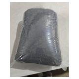 Wesiti Recliner Foot Pillow Cushion High Resilience Sherpa Memory Foam Bolster Sleeping Rest Multipurpose Half Roll Leg Pillow Suitable for Bed Chair Sofa Headrest Back Lumbar Leg Support(Dark Gray)