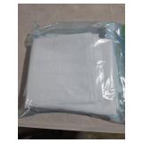 Simplebrand Sheer White Curtains 96 Inches Long, Light Filtering Rod Pocket Solid Color Window Sheer Curtain Panels, Elegant Curtains & Drapes for Living Room, Bedroom 2 Panels (White, 42\" W x 96\" L