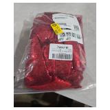 B-COOL 4 Panels 2ftx8ft Red Valentines Backdrop Sequin Backdrop Curtain Drapes Fabric for Ceremony Wedding Holiday Birthday Party Photography Decorations