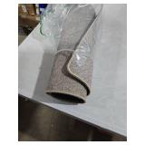 Color&Geometry Small Ultra Thin Indoor Door Mat (Rolled-up NO Creases) 17\"x30\", Non Slip Rubber Backed Dirt Trapper Door Mat Indoor Entrance, Low Profile Entryway Mat, Easy Clean, Light Brown Linen