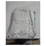 Allorry Decorative Couch Throw Pillow Covers 18x18 Set of 2 Blue Striped Soft Wool Pillow Covers Neutral Textured Boho Cushion Covers for Modern Farmhouse Sofa Bedroom Living Room Decor SY012-C18