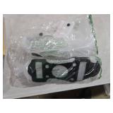 Rain Shoe Covers Kids Waterproof Shoe Cover for Boys Girls Reusable Galoshes Overshoes (White/Black, X-Large)