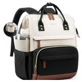 LOVEVOOK Laptop Backpack for Women, 15.6 Inch Work Business Backpacks Purse With Large Capacity, Waterproof Nurse Bag College Bookbag for School, Waterproof Casual Daypack for Travel