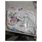 Horaldaily Spring Fitted Tablecloth 60 Inch Round, Spring Daisy Floral Flowers Butterfly Washable Table Cover Elastic Edged for Dinning, Picnic, Camping, Banquet