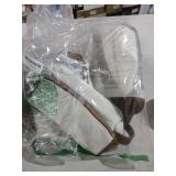 Wogarl 4PCS Weekender Bags for Women Large Overnight Weekend Travel Duffel Carry on Shoulder with Shoe Compartment Canvas Toiletry Bag for Travel Business Gym,Beige