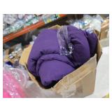 Maple&Stone Purple Comforter Set Full, 7 Pieces Bed in a Bag - Down Alternative Bed Set with Comforter, Sheets, Pillowcases & Shams, All Season Lightweight Bedding Set, Purple