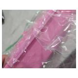 Amyhill Open Cat Litter Box Kitten Litter Pan with Scooper Medium Plastic Pet Tray Durable Nonstick Kitten Box for Indoor Pets Cats Rabbit Supply Easy to Clean, 14.6x10.6x3.4 Inch (Pink)