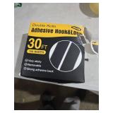Navona 30Ft x 1 Inch Hook and Loop Strips with Adhesive 2 Rolls Heavy Duty Hook and Loop Tape with Backing for Home, Office, School, and Crafting Projects, Black