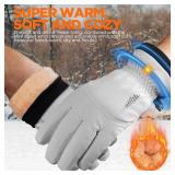 rivmount Winter Waterproof Ski Snow Warm Gloves for Women Men, Windproof Cold Weather Thermal with Touchscreen Fingers, for Running Driving Cycling Hiking Biking Outdoor Sports Daily Work M