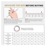 Oucscru Smart Ring for Women Men, Health Tracker with Heart Rate/Blood Oxygen/Blood Pressure/Sleep Monitor/Step Counting, IP68 Waterproof Fitness Ring, No App Fees for iOS & Android (Silver, 10#)