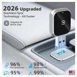 Mini Wireless Carplay Adapter for iPhone - Carplay Wireless Adapter Car Play Dongle, Wired to Wireless, Compatible with iPhone iOS 10+, Silver