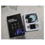 Mini Wireless Carplay Adapter for iPhone - Carplay Wireless Adapter Car Play Dongle, Wired to Wireless, Compatible with iPhone iOS 10+, Silver