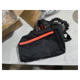 Amazon Basics Hands Free Dog Leash with Running Bag, Adjustable Waist Belt, Dual Padded Handles, Reflective Bungee Leash for Walking, Jogging, Hiking, Fits Small to Large Dogs (Up to 150 lbs)