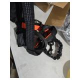 Amazon Basics Hands Free Dog Leash with Running Bag, Adjustable Waist Belt, Dual Padded Handles, Reflective Bungee Leash for Walking, Jogging, Hiking, Fits Small to Large Dogs (Up to 150 lbs)