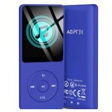 AGPTEK A02PL 64GB MP3 Player, 70 Hours Playback Lossless Sound Music Player, Supports up to 128GB(Deep Blue)