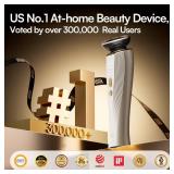 INIA 3-in-1 Red Light Therapy for Face and Neck Beauty Device for Puffiness & Skin Firming Skincare Tool (White)