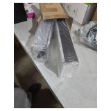 Lumanman 4 Pack Acrylic Spice Racks for Refrigerator and Oven, Magnetic Fridge Organizers and Storage, Clear