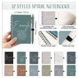 Kosiz 48 Sets Easter Christian Gifts Bulk Inspirational Prayer Journals with Pens A6 Spiral Bible Notebook Religious Gift for Mother Day Women Men Church Members Bible Study Groups (Boho Color)