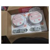 CLOUDY BAY 15W 6 inch 5 Color Swivel LED Gimbal Recessed Light with Junction Box, IC Rated Air Tight Flicker Free,120V CRI90+, 2700K/3000K/3500K/4000K/5000K Temperature Selectable,White, Pack of 4