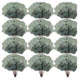 Taiyin 70 Pieces Artificial Eucalyptus Leaves for Wedding Eucalyptus Leaves Stems Decor Greenery Faux Green Stems for Wedding Centerpiece Floral Home Decor, 11 Inches
