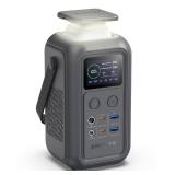 AsperX Portable Power Station (60,000mAh), Dual 140W Fast Charging (Total 200W), LiFePO4 Battery, 192Wh Power Bank Station, Home Backup for Travel, Camping, Home, Emergency (Gray)