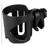 Rotatable Large Caliber Designed Bottle Holder for Stroller, Bike, Wheelchair, Walker, Scooter, Black