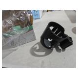 Rotatable Large Caliber Designed Bottle Holder for Stroller, Bike, Wheelchair, Walker, Scooter, Black