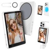 Selfie Monitor Screen iPhone, Newest Magnetic Phone Vlog Back Camera Monitor for Content Creator, Influencer, Live Streaming and TikTok, Snaplylens for iPhone Android Selfie Screen