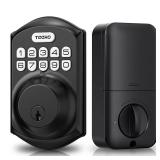 TEEHO TE001 Keyless Entry Door Lock with Keypad - Smart Deadbolt Lock for Front Door with 2 Keys - Auto Lock - Easy Installation - Matte Black