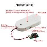 Sound Module Voice Chip,16MB Push Button Control Activated MP3 Audio Box for Gift Box,Crafts, Christmas,New Year Greeting Gifts Cards Box Support USB Download Music with Speaker.