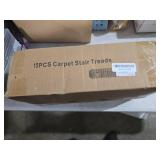 OJIA Vintage Stair Treads Non-Slip Stair Runners for Wooden Steps Indoor 15PCS 30\"x8\" Carpet Stair Treads Stair Mats Staircase Step Treads for Kids, Elders and Dogs, Stair Covers, Red