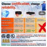 HEATIT Water Pipe Heat Tape - Prevent Freezing & Easy Installation for Metal & Plastic Pipes, CSA & ETL Certified Heat Trace Cable, All-Weather Protection, Trusted Choice HISD 3ft, 7w/ft, 120V